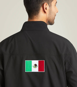 Men's Ariat New Team Softshell MEXICO Jacket- Black