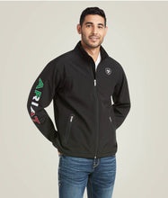 Load image into Gallery viewer, Men&#39;s Ariat New Team Softshell MEXICO Jacket- Black
