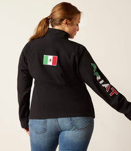 Load image into Gallery viewer, Women&#39;s Ariat Classic Team Softshell MEXICO Jacket - Black
