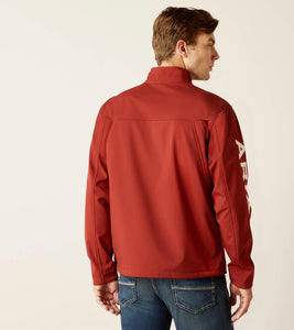 Men's Ariat New Team Softshell Jacket - Fired Brick