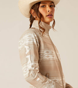 Women's Ariat New Team Softshell Print Jacket - Sahara