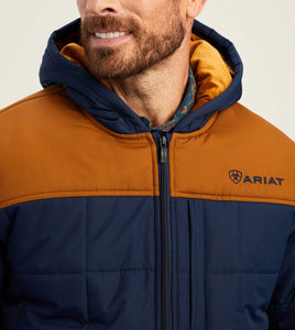 Men's Ariat Hooded Insulated Jacket - Navy