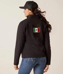 Women's Ariat Classic Team Softshell MEXICO Jacket - Black