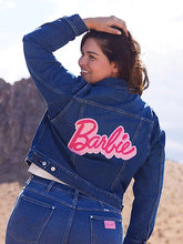 Load image into Gallery viewer, Wrangler X Barbie Womens Denim Jacket (BARBIE Embroidered)

