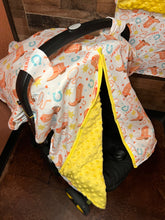 Load image into Gallery viewer, Western Baby Blanket &amp; Car Seat Cover Set - Cowboy &amp; Cowboy Boots
