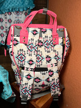 Load image into Gallery viewer, Baby Western Diaper Bag - All The Aztec Vibes
