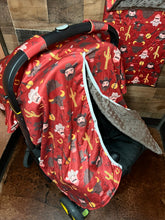 Load image into Gallery viewer, Western Baby Blanket &amp; Car Seat Cover Set - My Little Cowboy
