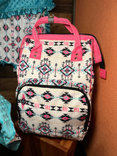 Load image into Gallery viewer, Baby Western Diaper Bag - All The Aztec Vibes

