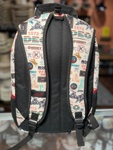 Load image into Gallery viewer, &quot;Rockstar&quot; Hooey Backpack Cream Rodeo Pattern Body with Black Accents
