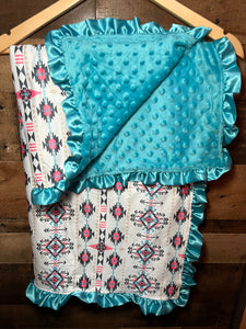 Western Baby Blanket & Car Seat Cover Set - All The Aztec Vibes