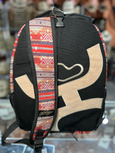 Load image into Gallery viewer, &quot;Recess&quot; Hooey Backpack Red/Tan/Black Pattern Body with Black/Tan Accents
