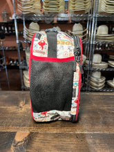Load image into Gallery viewer, Hooey Lunch Box Red/Cream Rodeo Pattern with Red/Black Handle
