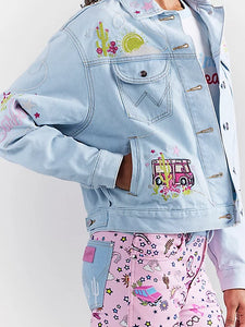 Wrangler X Barbie Denim jacket Light Blue