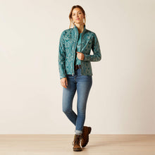 Load image into Gallery viewer, Women&#39;s Ariat New Team Softshell Print Jacket - Pinewood
