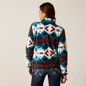 Women's Ariat Berber Snap Front Sweater - Plainsview Print