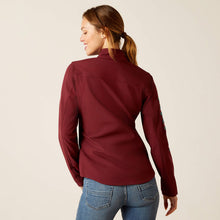 Load image into Gallery viewer, Women&#39;s Ariat New Team Softshell Print Jacket - Tawny Port/Baja
