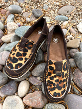 Load image into Gallery viewer, Women&#39;s Ariat Cruisers - Chocolate Suede/Leopard Hair On Style#10038413
