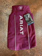 Load image into Gallery viewer, Team Softshell Dog Jacket Color: Windsor Wine
