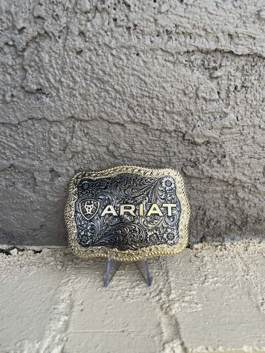 Squared Two Toned Ariat Belt Buckle - Ariat