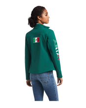 Load image into Gallery viewer, WOMEN&#39;S New Team Softshell Mexico Jacket in Verde/Green  (STYLE #10039460)
