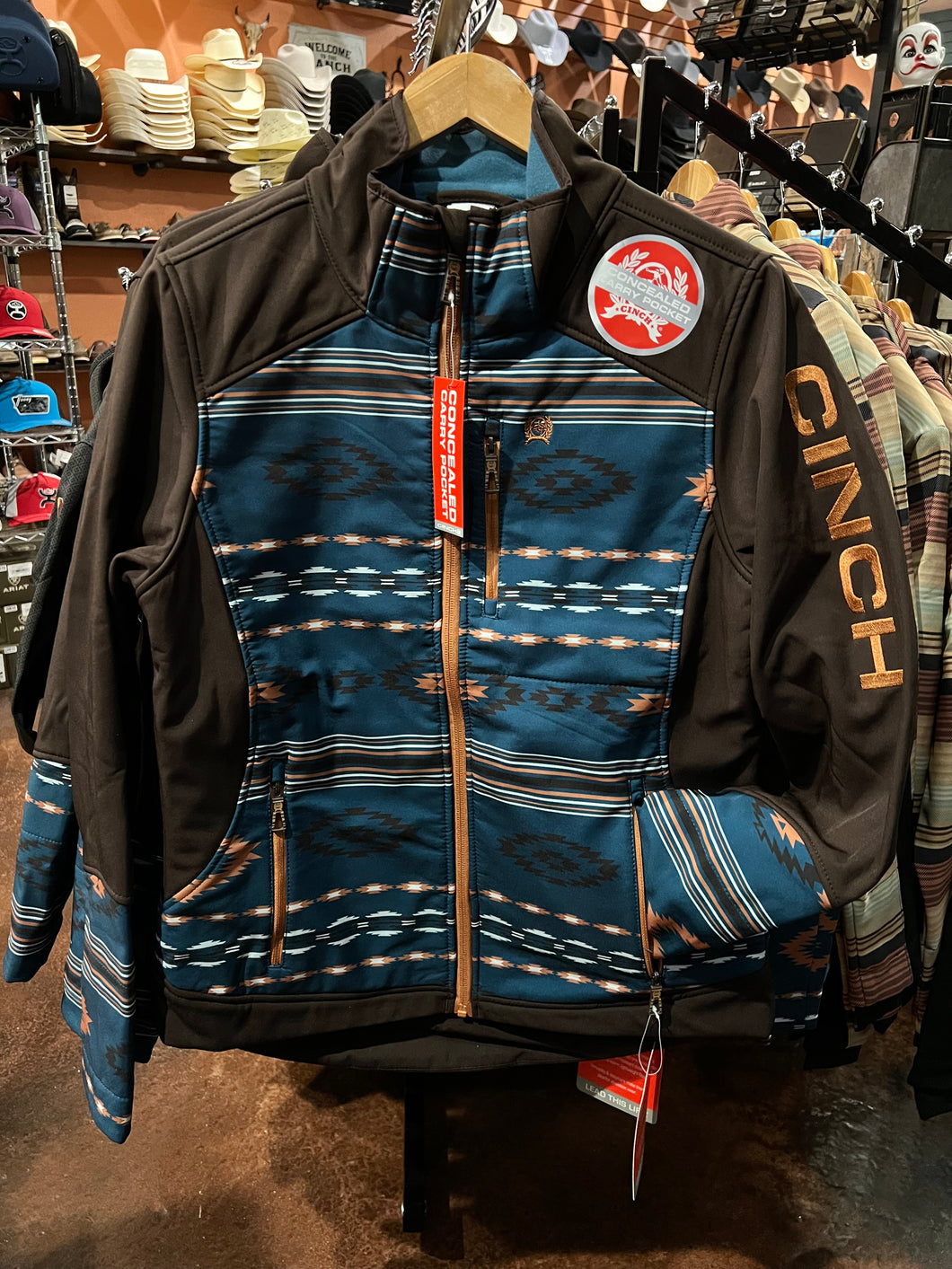 WOMEN'S Cinch Concealed Carry Bonded Jacket - Brown