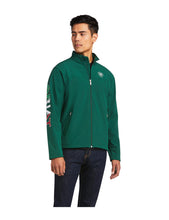 Load image into Gallery viewer, MEN&#39;S New Team Softshell Mexico Jacket in Verde/Green STYLE #10039459
