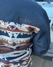 Load image into Gallery viewer, MEN&#39;S Cinch Southwestern Print Bonded Jacket - Navy
