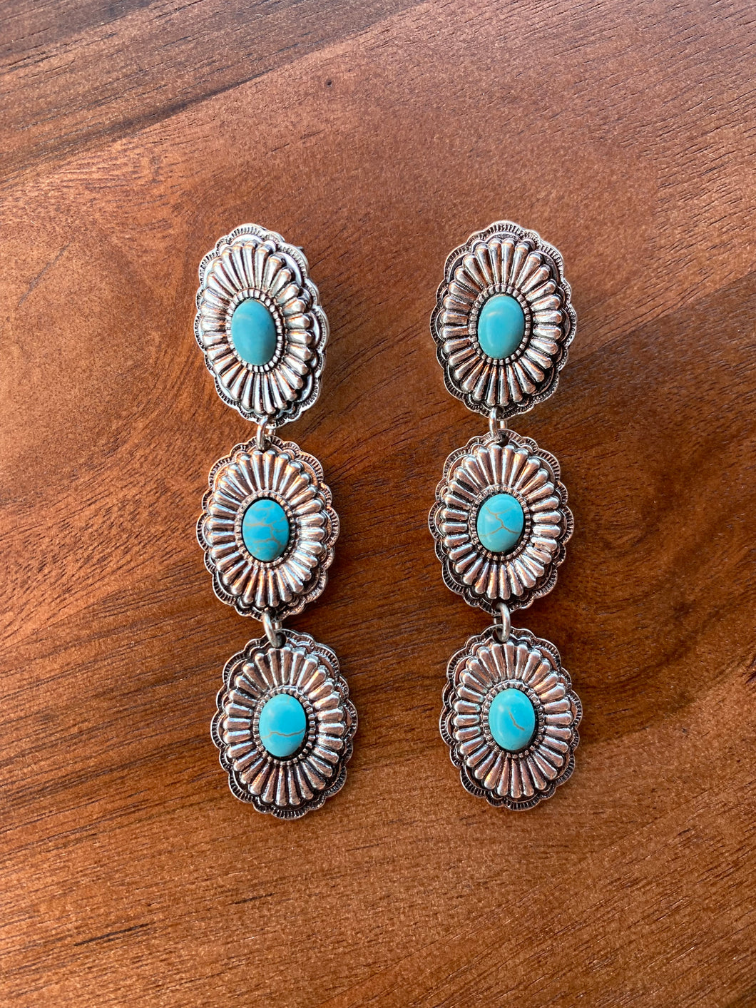 Sliver Turquoise Oval