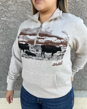 Load image into Gallery viewer, Women&#39;s Ariat Scenic 1/2 Zip Sweatshirt in Color Wheat Heather
