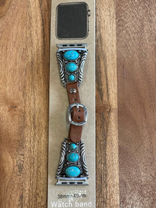 Sliver With Turquoise Apple Watch