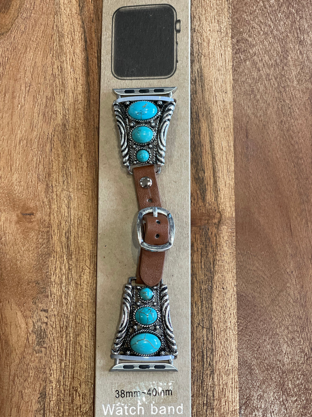 Sliver With Turquoise Apple Watch