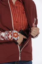 Load image into Gallery viewer, WOMEN&#39;S Cinch Concealed Carry Bonded Jacket - Burgundy
