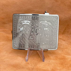 Hebilla Charra con Diseño Padre Hijo
