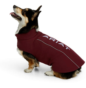Team Softshell Dog Jacket Color: Windsor Wine