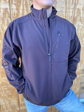 Load image into Gallery viewer, MEN&#39;S Ariat Logo 2.0 Patriot Softshell Water Resistant Jacket in Coffeebean Style#10033519
