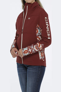 WOMEN'S Cinch Concealed Carry Bonded Jacket - Burgundy