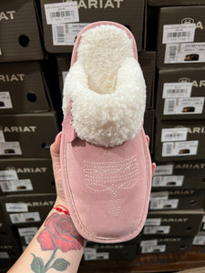 Womens Ariat Jackie Square Toe Slipper in Pink