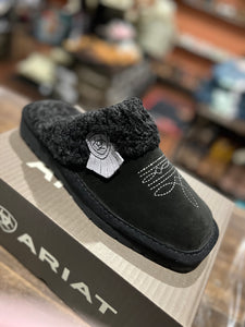 Womens Ariat Jackie Square Toe Slipper in Black