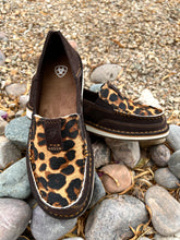 Load image into Gallery viewer, Women&#39;s Ariat Cruisers - Chocolate Suede/Leopard Hair On Style#10038413

