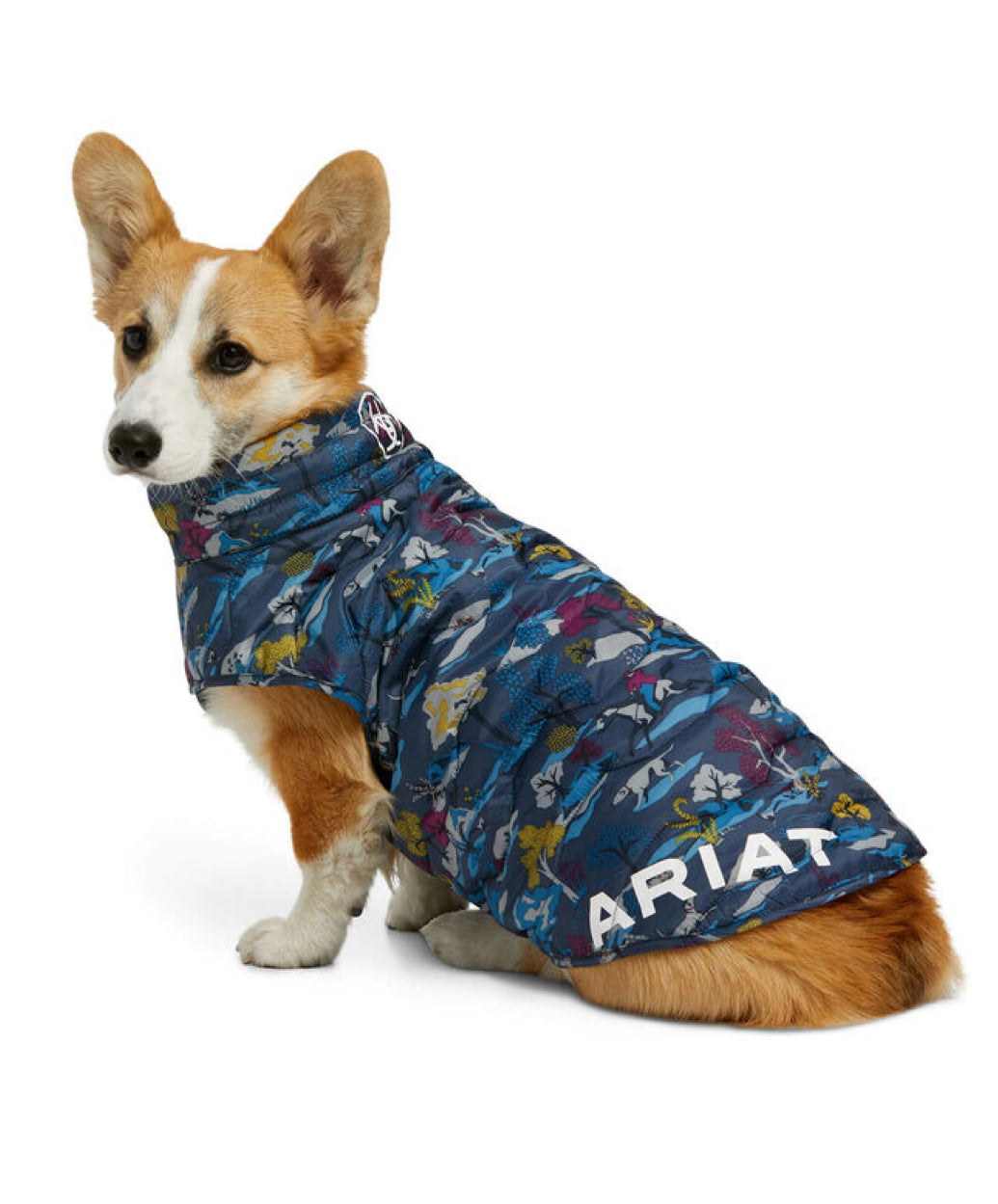 Pup Puffer Jacket Color: Hunt Scene Print