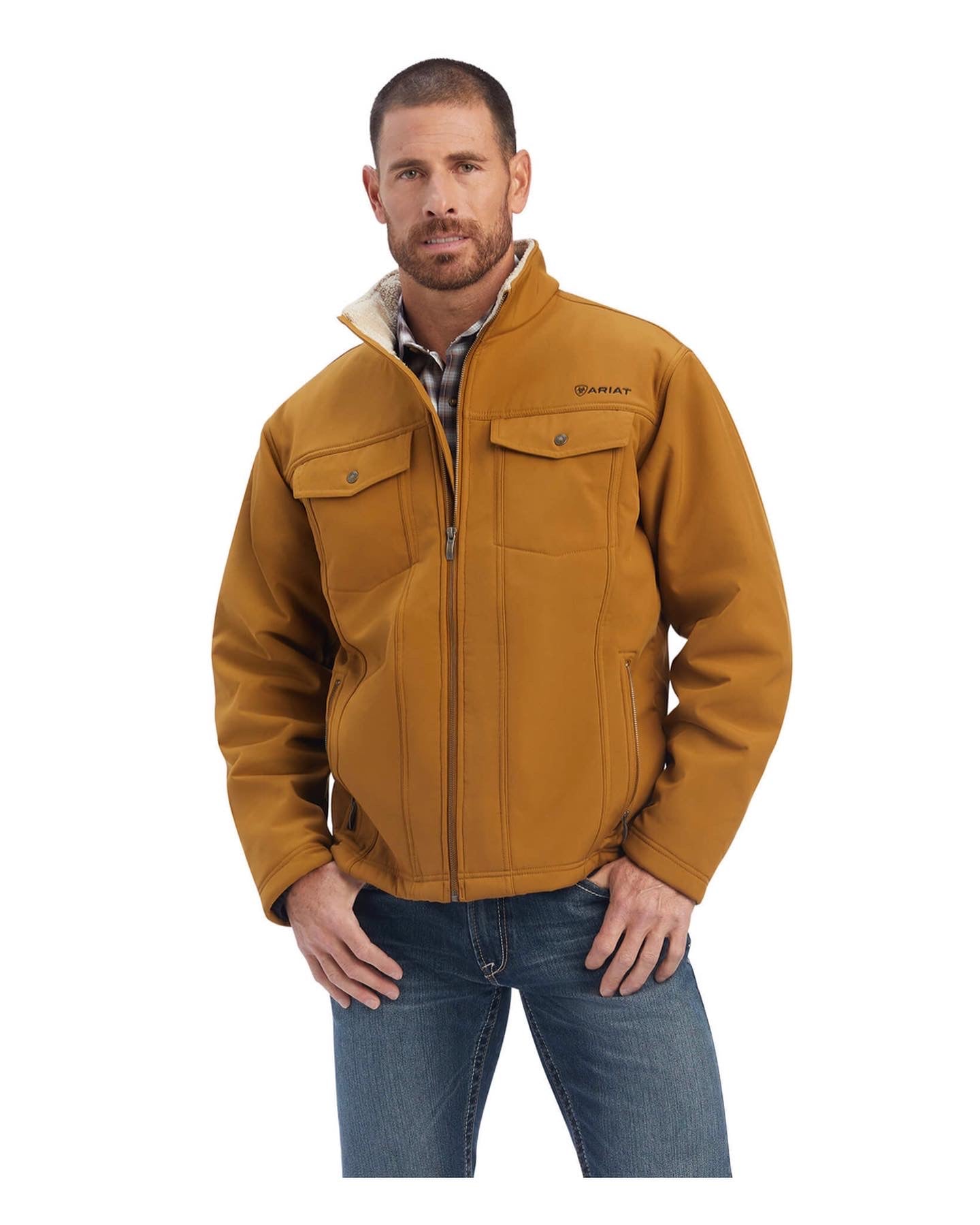 MEN'S Ariat Vernon Sherpa Jacket in Bronze Brown Style#10041802
